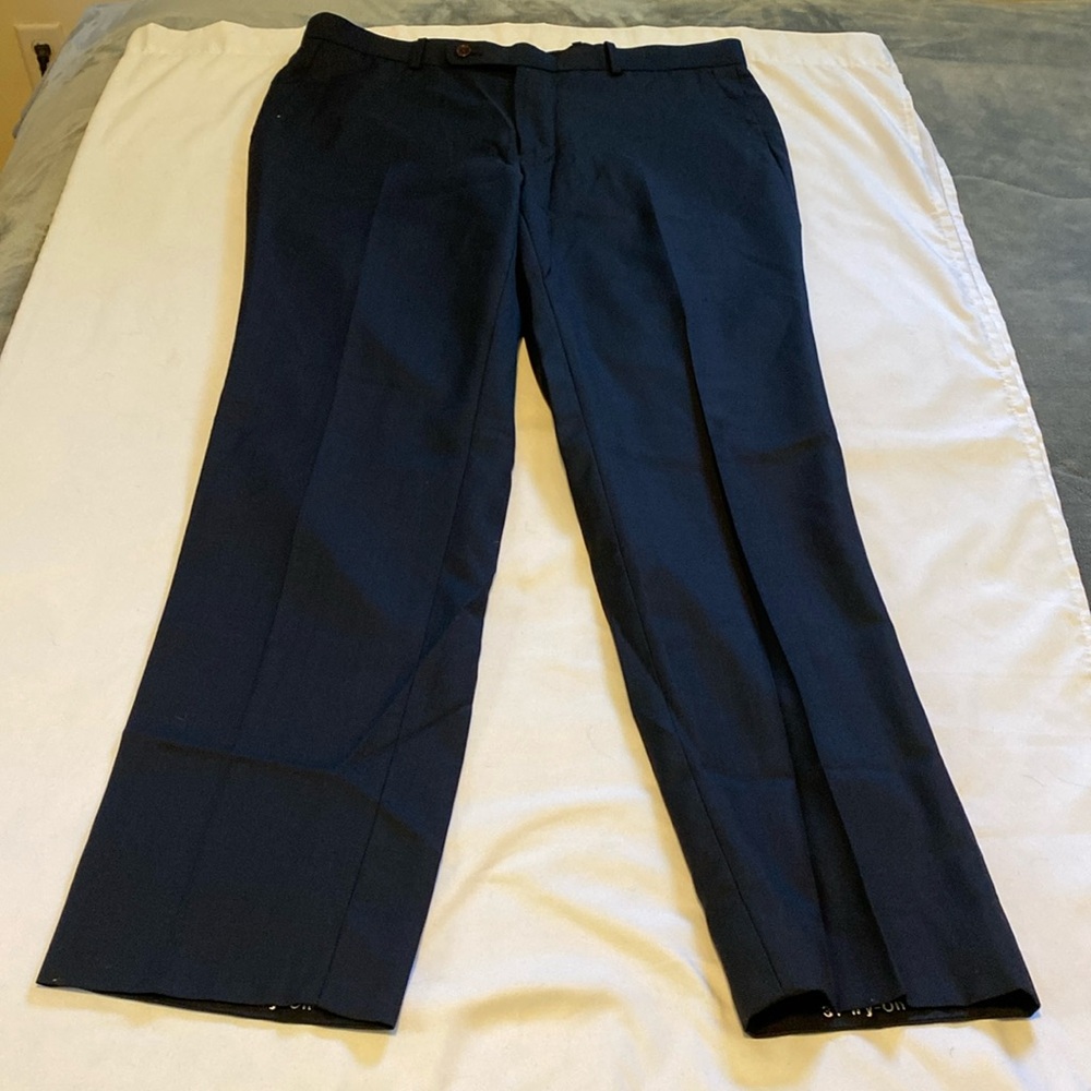 🎀 5/$20 🎀 NWT Trunk Club Customs Mens Trouser Dress Pants in dark navy waist 37.
